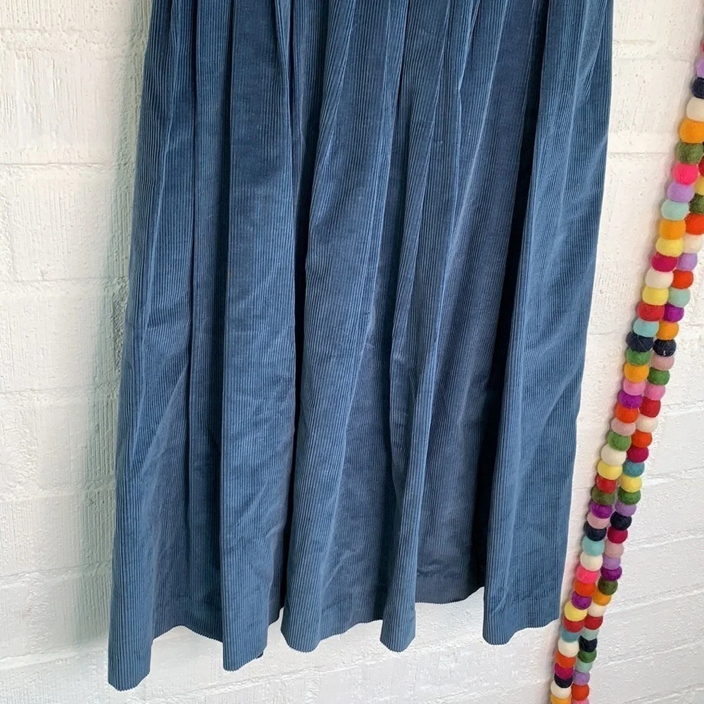 Charter Club Vintage Pleated Corduroy Plisse Skirt sz 12